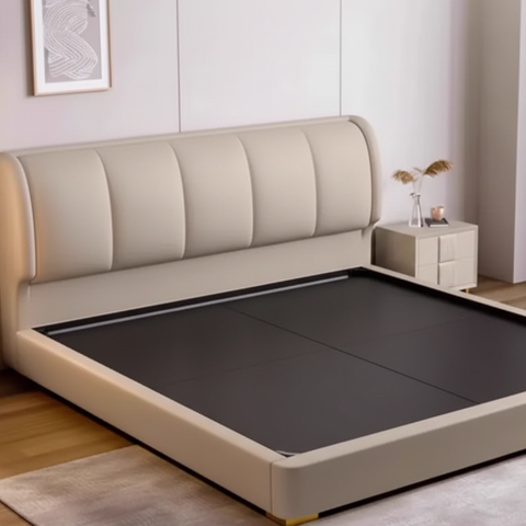 Adora Luxury Upholstered Bed In Suede Fabric