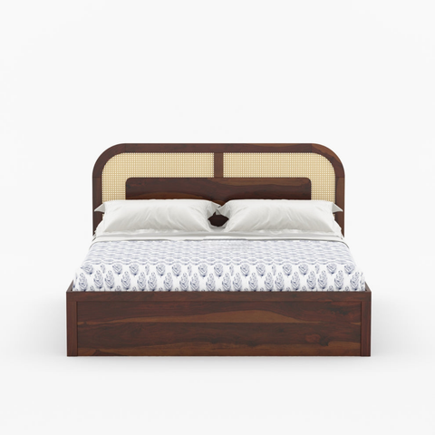 Lotus Premium Solid Wood Wooden Bed