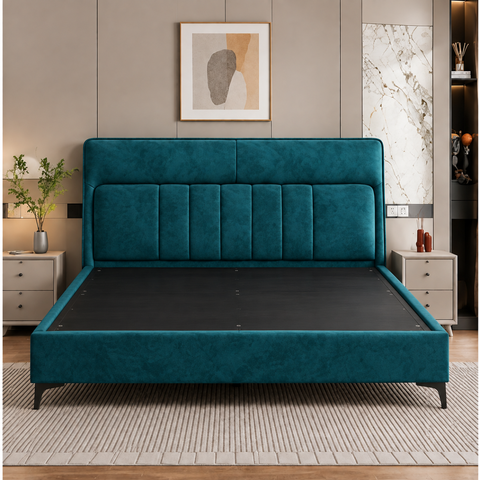 Texas Luxury Upholstered Bed  In Leatherette