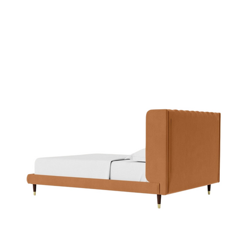 Kochi Designer Upholstered Bed In Suede