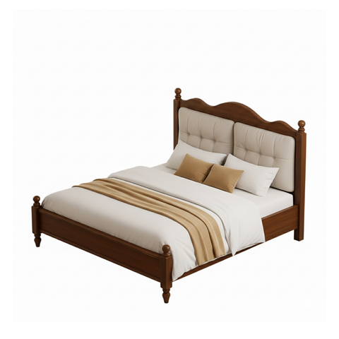 Antwerp Solid Wood Wooden Bed