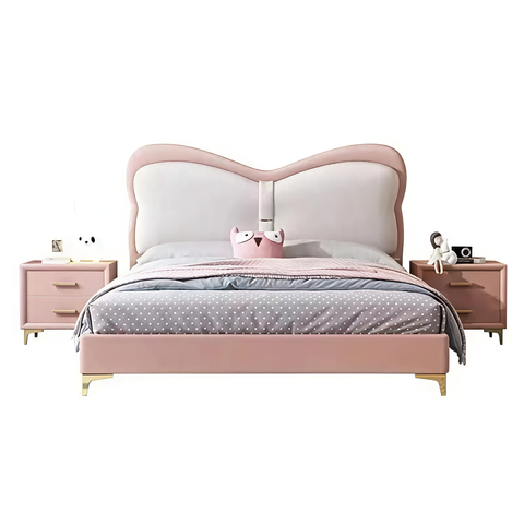 Rumi Upholstered Kids Bed In Suede