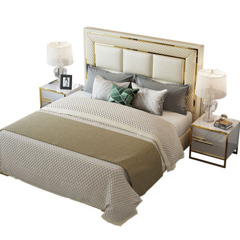 Wilson Premium Upholstered Bed Hydraulic Storage In Leatherette