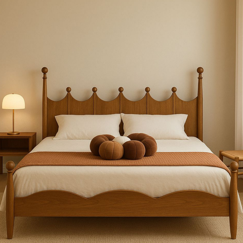 Hester Modern Solid Wood Wooden Bed