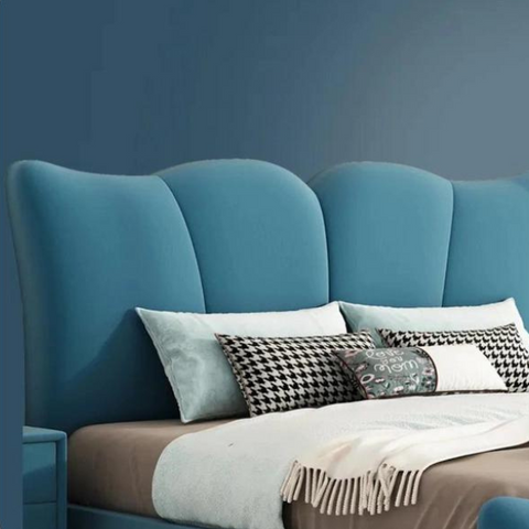 Lucius Luxury Upholstered Bed In Suede
