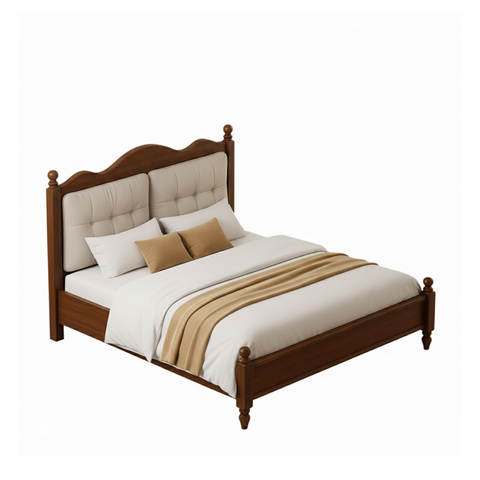 Antwerp Solid Wood Wooden Bed