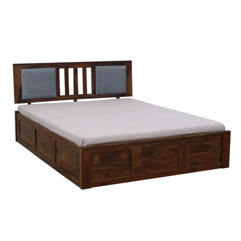 Alpha Solid Wood Wooden Bed