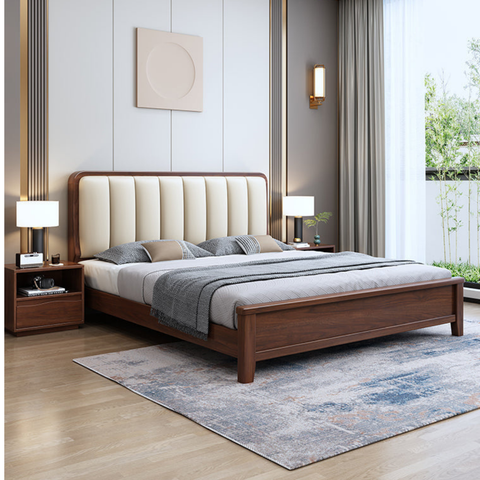 Portugal Solid Wood Wooden Bed
