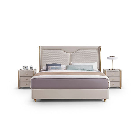 Phoenix Luxury Upholstered Bed In Suede