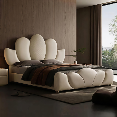 Lotus Luxury Upholstered Kids Bed Hydraulic Storage In Suede