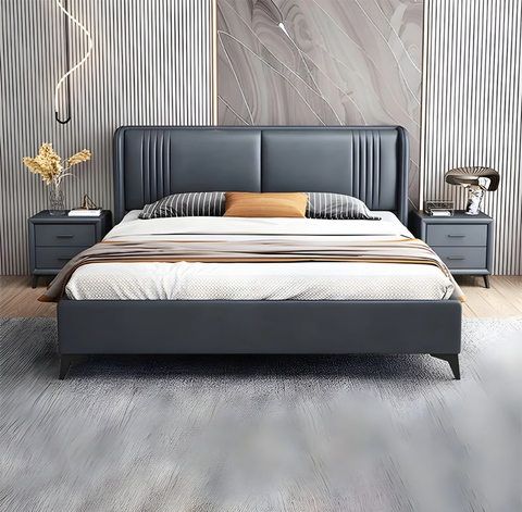 Denmark Upholstered Bed Without Storage In Leatherette