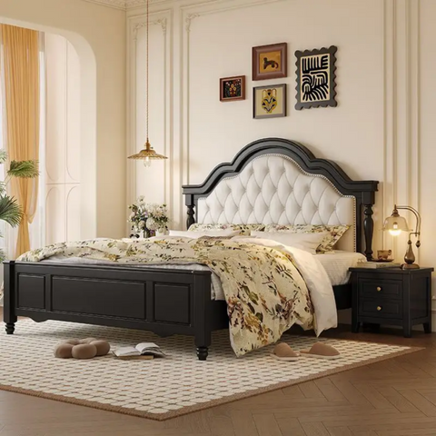 Dora Solid Wood Wooden Bed