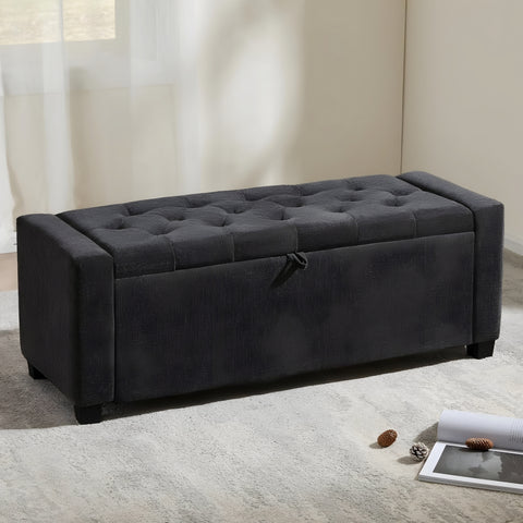 Hale Classic Upholstered Ottoman With Storage