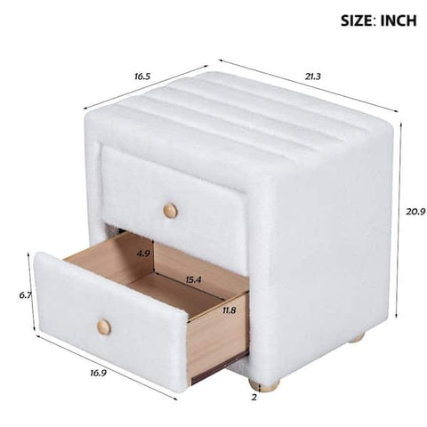 Siesta Bed Side Table 2 Drawer