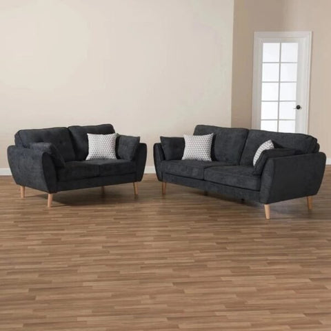 Opulence Plush Luxury Sofa Set In Suede