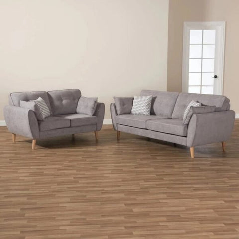 Opulence Plush Luxury Sofa Set In Suede