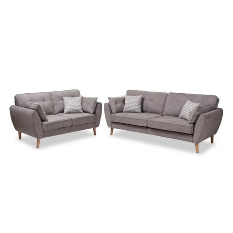 Opulence Plush Luxury Sofa Set In Suede