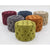 Blissful Bubble Round Ottoman In Velvet Fabric