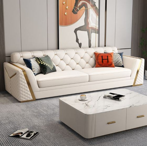 Tufted Loveseat Luxury Sofa Set