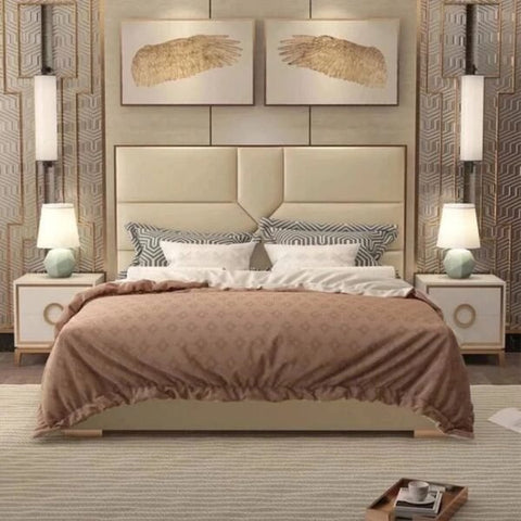 Rolex Premium Upholstered Bed In Suede