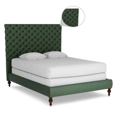 Ketty Luxury Upholstered Bed Without Storage In Suede